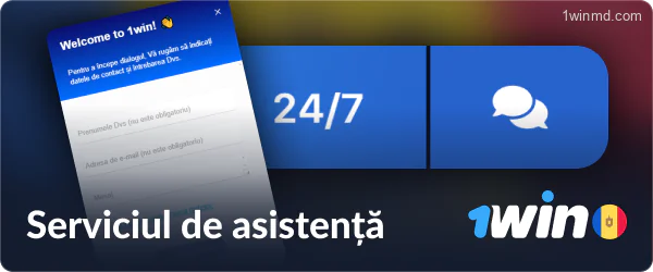 Asistența 1win pentru jucătorii din Moldova