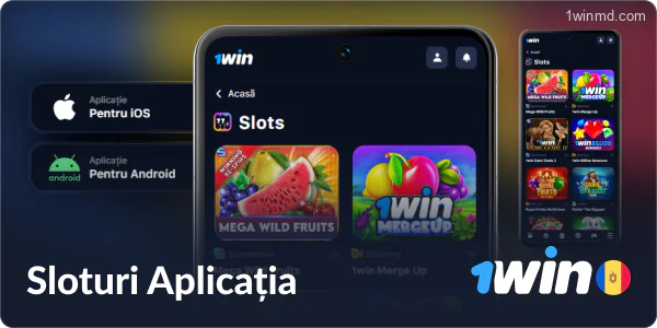 Sloturi la cazinoul mobil 1win Moldova.