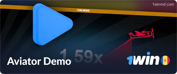 Versiunea demo a jocului Aviator la 1win Moldova.