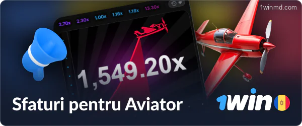Sfaturi și recomandări pentru a juca Aviator 1win în Moldova.