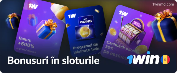 Bonusuri și promoții pentru sloturi la 1win Casino Moldova.