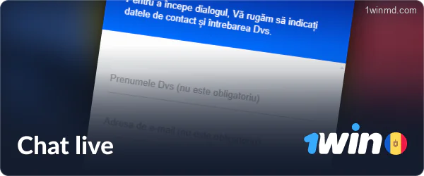 Chat live în 1win Moldova