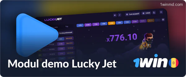 Versiunea demo a jocului Lucky Jet pe platforma 1win din Moldova.