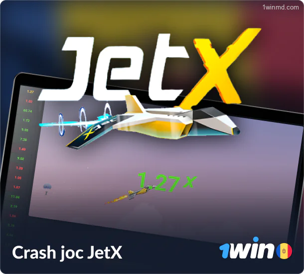 Explorează jocul JetX Crash la 1win Moldova.