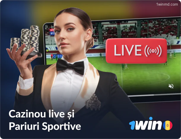 Jocuri de cazino și pariuri în timp real pe platforma 1win Moldova