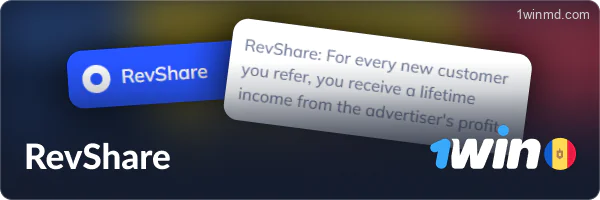 Modelul Revenue Share pentru partenerii 1win din Moldova.
