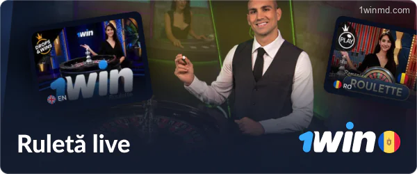 Ruleta live la 1win Moldova