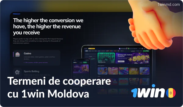 Condiții privind parteneriatele cu 1win Moldova.